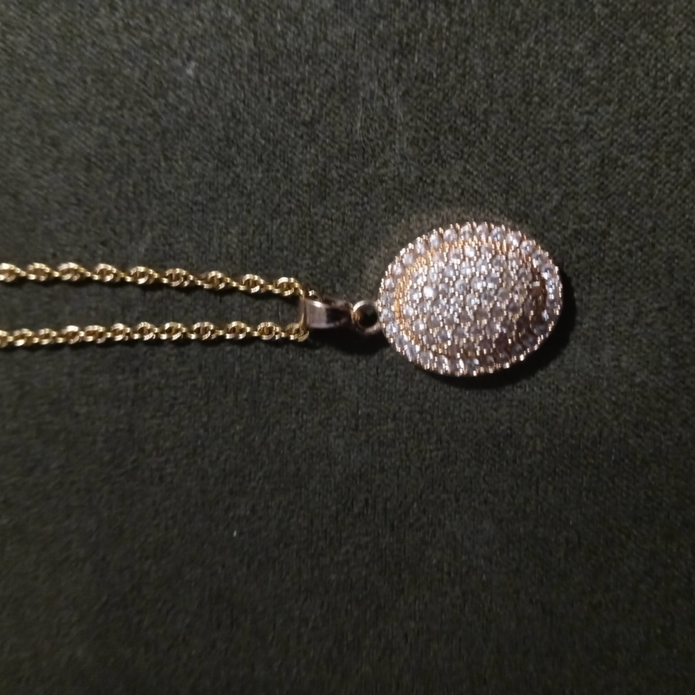 14k gold,diamond necklace